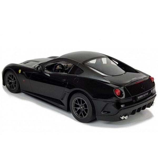Pultu valdomas automobilis Ferrari 599 GTO Rastar 1:14, juodos spalvos 4