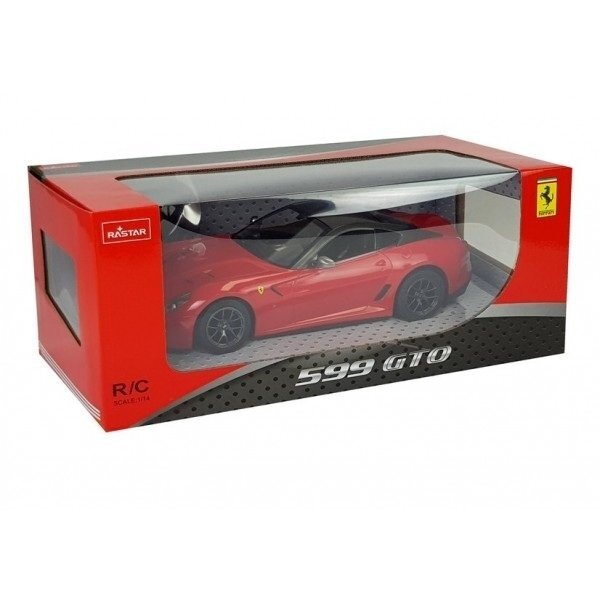 Pultu valdomas automobilis Ferrari 599 GTO Rastar 1:14, raudonos spalvos 7 Pultu valdomas automobilis Ferrari 599 GTO Rastar 1:14, raudonos spalvos 7
