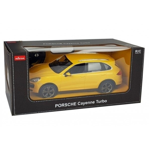 Pultu valdomas automobilis Porsche Cayenne Rastar 1:14, geltonos spalvos 6 Pultu valdomas automobilis Porsche Cayenne Rastar 1:14, geltonos spalvos 6