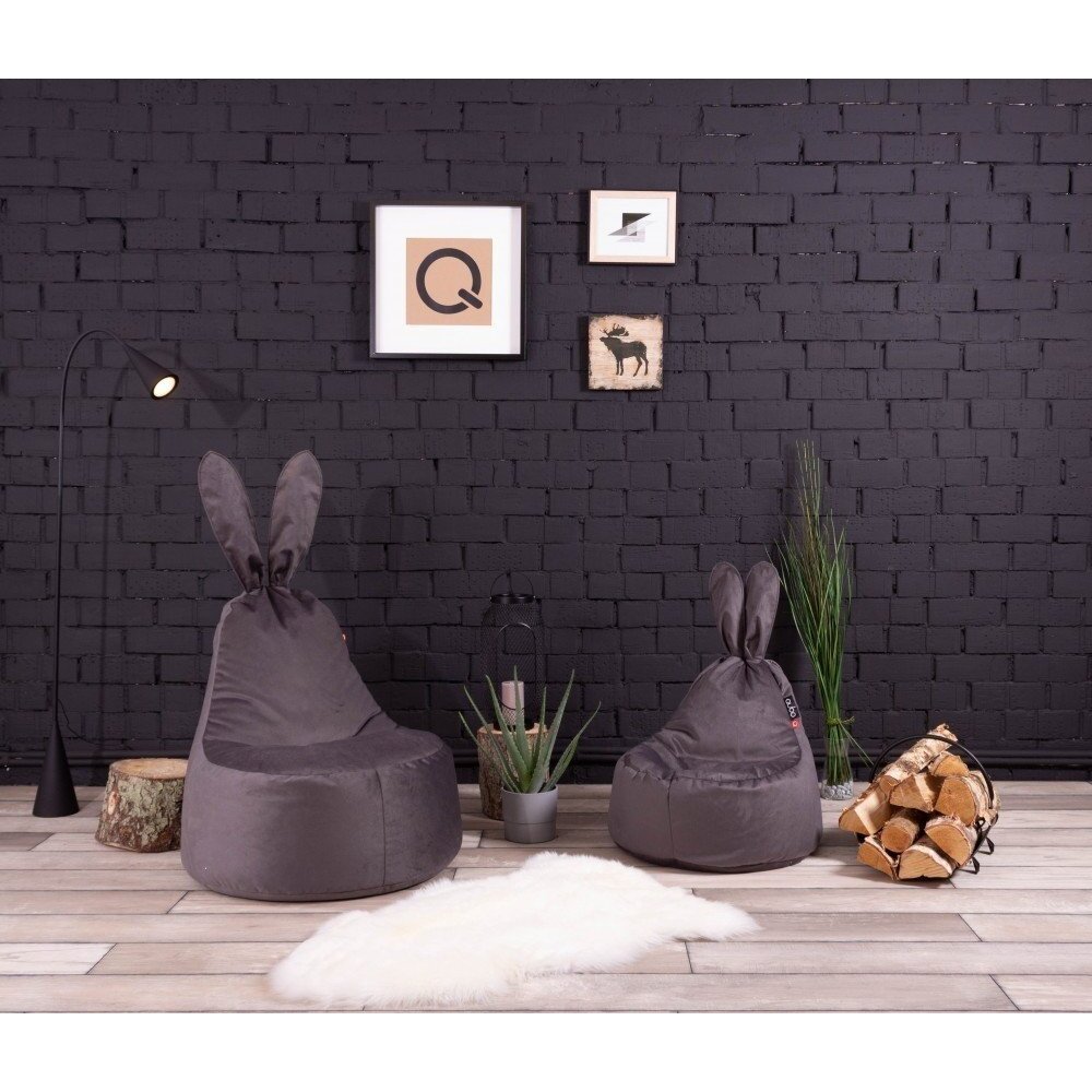Qubo™ Baby Rabbit Crocus FLUFFY FIT sėdmaišis 5