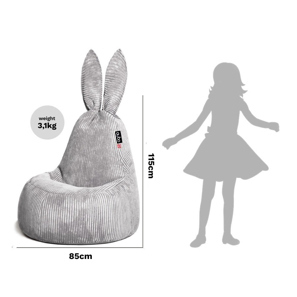 Qubo™ Daddy Rabbit Linden FLUFFY FIT sėdmaišis 2