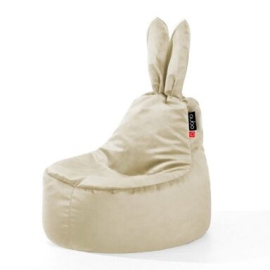 Qubo™ Baby Rabbit Praline VELVET FIT sėdmaišis