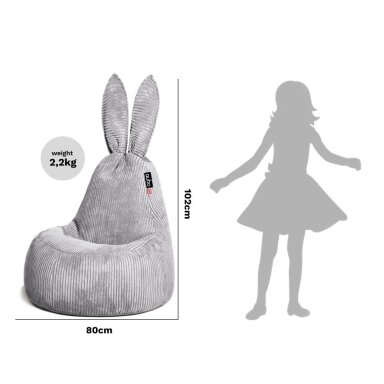 Qubo™ Mommy Rabbit Latte POP FIT sėdmaišis