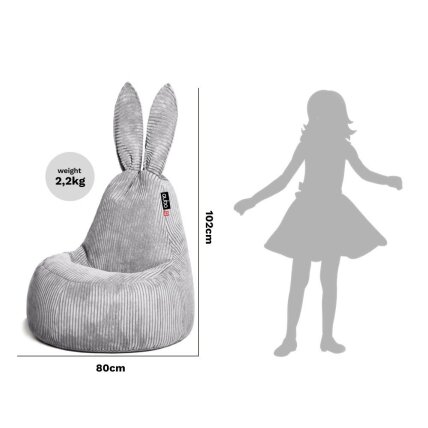Qubo™ Mommy Rabbit Quartz FRESH FIT sėdmaišis 7