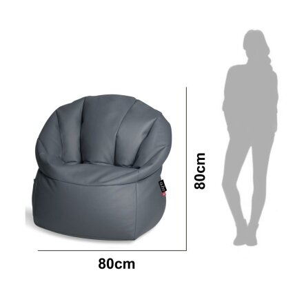 Qubo™ Shell Strawberry SOFT FIT sėdmaišis 2 Qubo™ Shell Strawberry SOFT FIT sėdmaišis 2