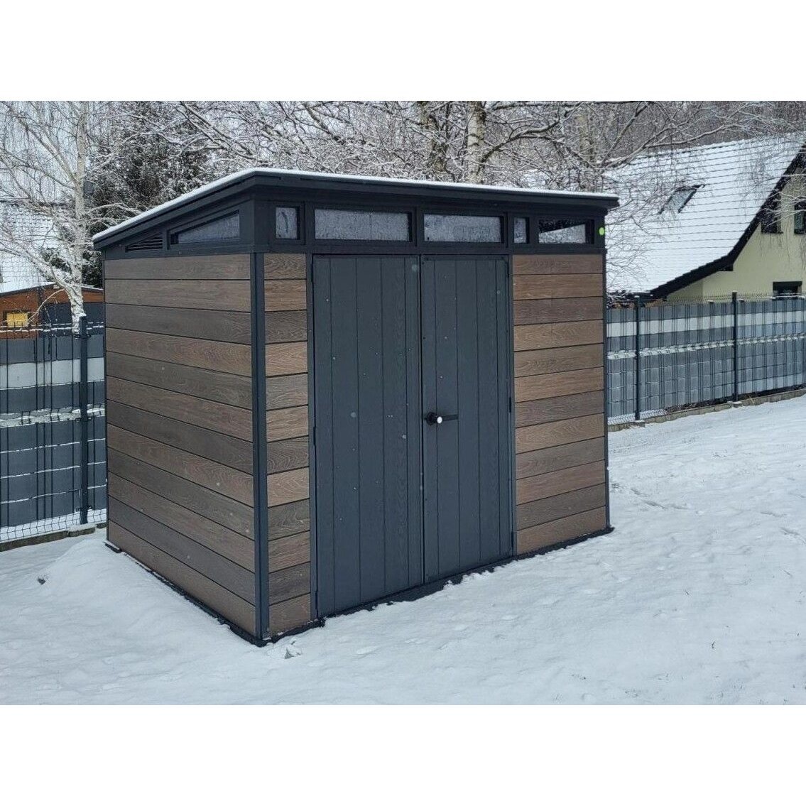 Sandėliukas įrankiams KETER Signature Pent 9x7 Walnut 8