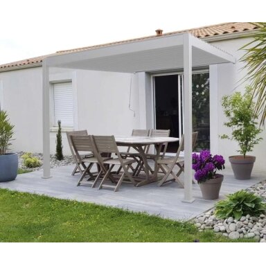 Sieninė pavėsinė PREMIUM WALL 3x3 balta