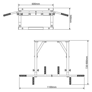 Skersinis tvirtinamas prie sienos KSH011