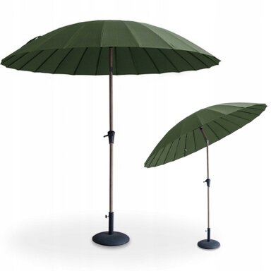Skėtis nuo saulės PHUKET WOOD 2,8m Dark Green Skėtis nuo saulės PHUKET WOOD 2,8m Dark Green