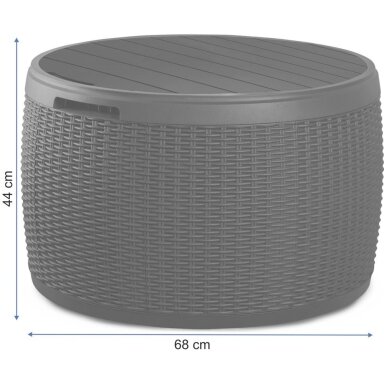 Skrynia CIRCA RATTAN BOX 140 L brown