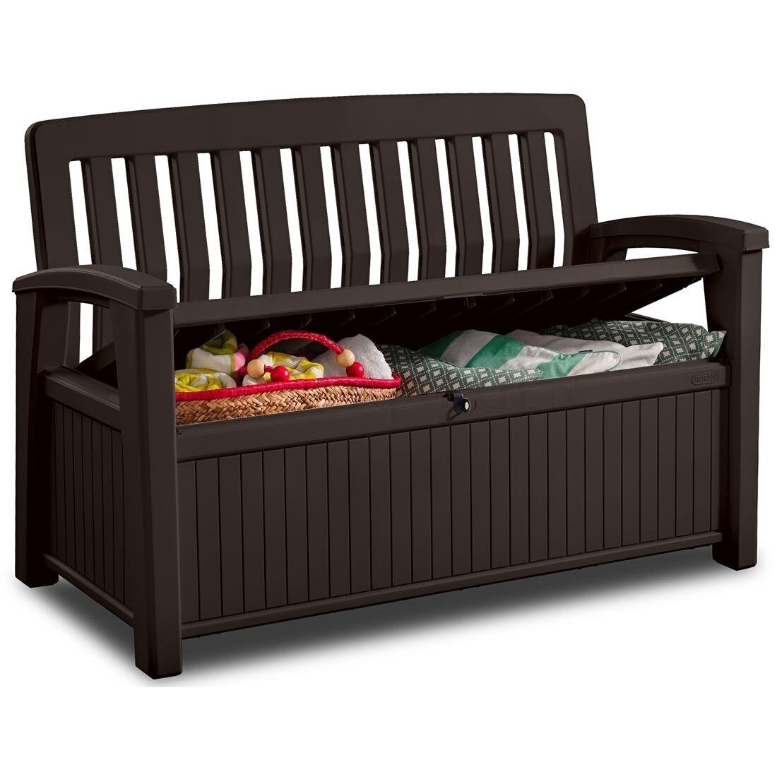 Sodo dėžė / suoliukas Keter PATIO BENCH 227L Rudos spalvos
