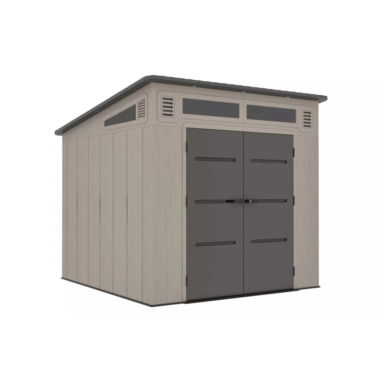 Sodo įrankių namelis CHESTER 8×8, pilkas 2