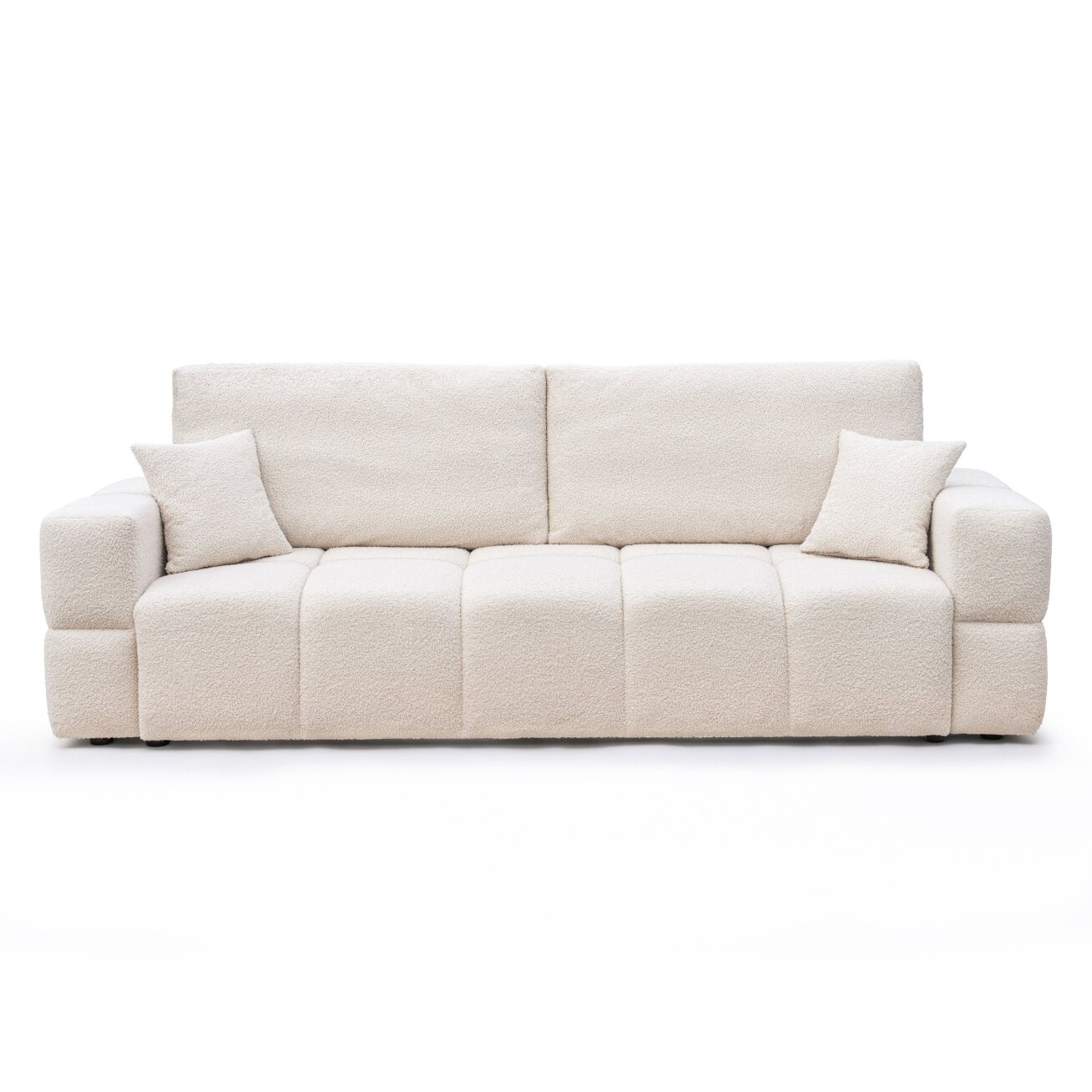 Sofa BUENO su miego funkcija ir patalynės dėže Spalvos: Centaur 01 (Kreminė) 2