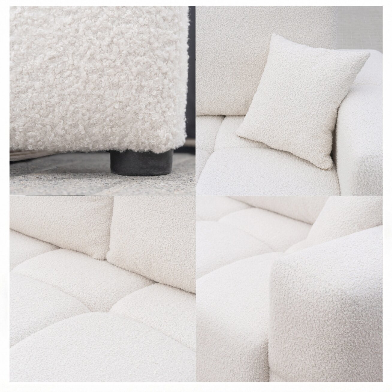 Sofa BUENO su miego funkcija ir patalynės dėže Spalvos: Centaur 01 (Kreminė) 4