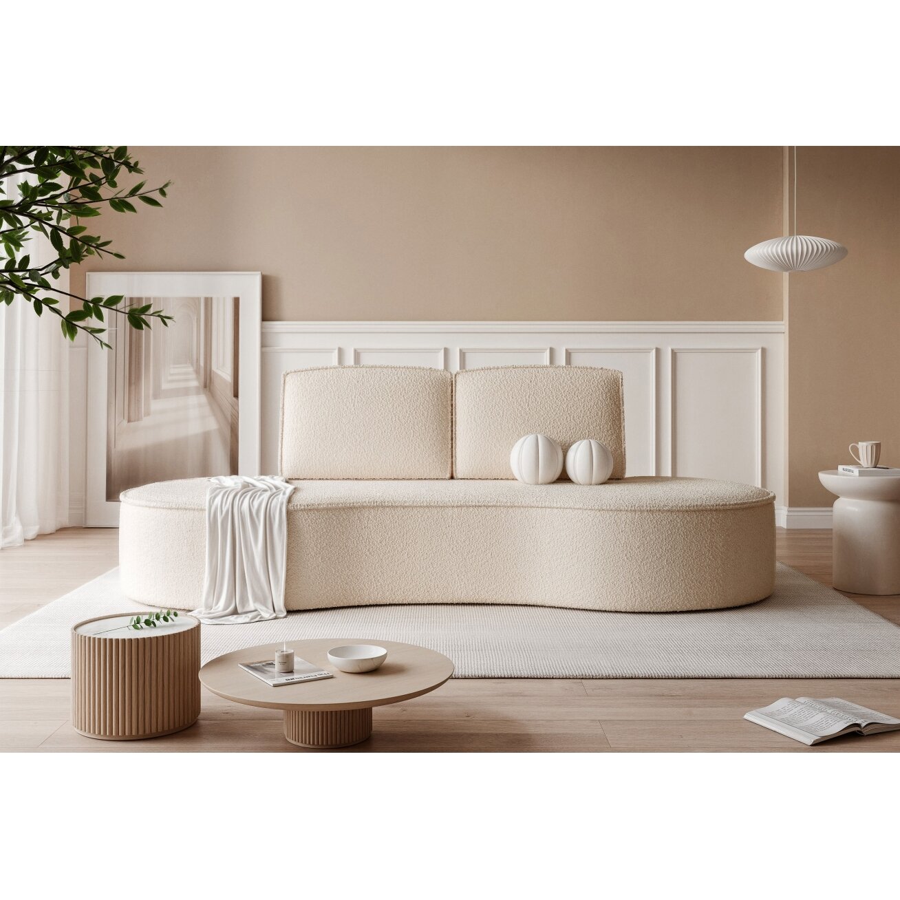 Svetainės minkšta sofa SOFIA su apvalintais šonais Spalvos: Abriamo 03 (Smėlinė) 1 Svetainės minkšta sofa SOFIA su apvalintais šonais Spalvos: Abriamo 03 (Smėlinė) 1