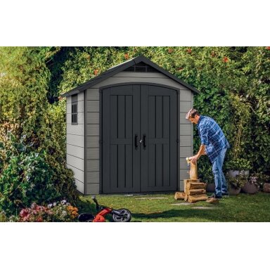 Sodo įrankių namelis - sandėliukas PREMIER 757 - 228x223,5cm - KETER
