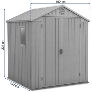 Sodo sandėliukas Darwin 6x6 Graphite KETER 3.6m2