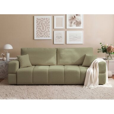 Sofa BUENO su miego funkcija ir patalynės dėže Spalvos: Centaur 13 (žalia)