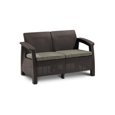Sofa CORFU LOVE SEAT brown
