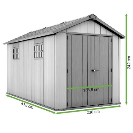 Sodo / Įrankių namelis Keter OAKLAND 7513 – 230 x 413 cm 1 Sodo / Įrankių namelis Keter OAKLAND 7513 – 230 x 413 cm 1