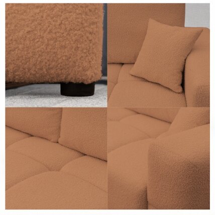 Sofa BUENO su miego funkcija ir patalynės dėže Spalvos: Centaur 06 (Oranžinė) 4 Sofa BUENO su miego funkcija ir patalynės dėže Spalvos: Centaur 06 (Oranžinė) 4