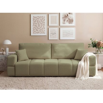 Sofa BUENO su miego funkcija ir patalynės dėže Spalvos: Centaur 13 (žalia) Sofa BUENO su miego funkcija ir patalynės dėže Spalvos: Centaur 13 (žalia)
