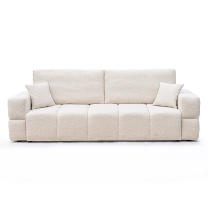 Sofa BUENO su miego funkcija ir patalynės dėže Spalvos: Centaur 01 (Kreminė) 2