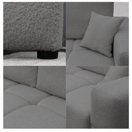 Sofa BUENO su miegojimo funkcija ir patalynės dėže Spalvos: Centaur 15 (grafitinis) 4