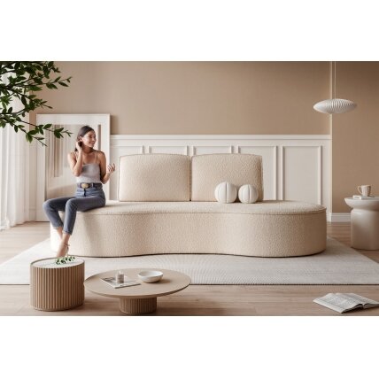 Svetainės minkšta sofa SOFIA su apvalintais šonais Spalvos: Abriamo 03 (Smėlinė) 3 Svetainės minkšta sofa SOFIA su apvalintais šonais Spalvos: Abriamo 03 (Smėlinė) 3