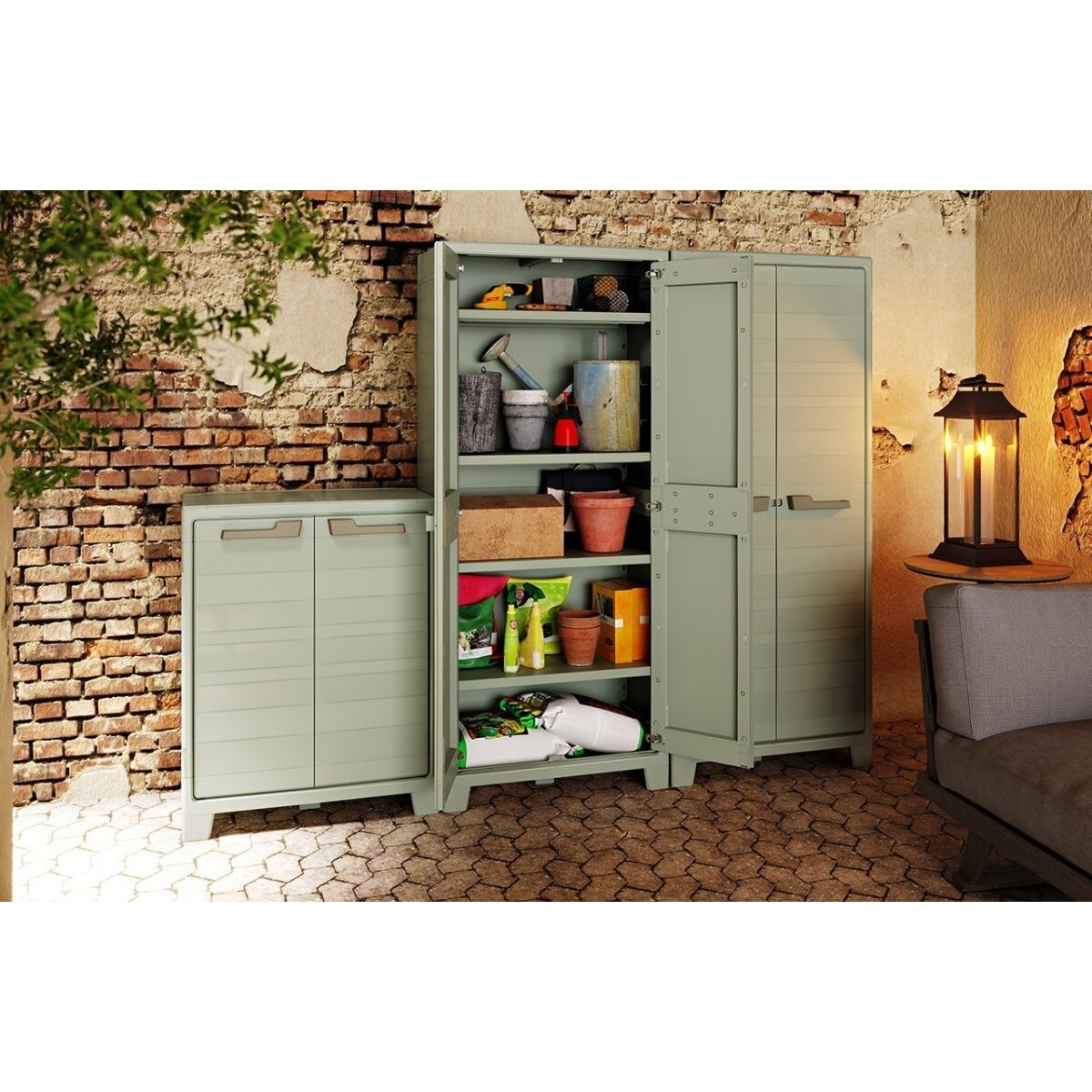 Spinta garažui Keter/Kis PLANET OUTDOOR LOW CABINET  1