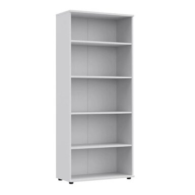 Spinta biurui su durelėmis ir lentynomis S6 White