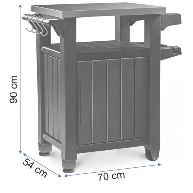 Spintelė/stalas UNITY 105 L graphite