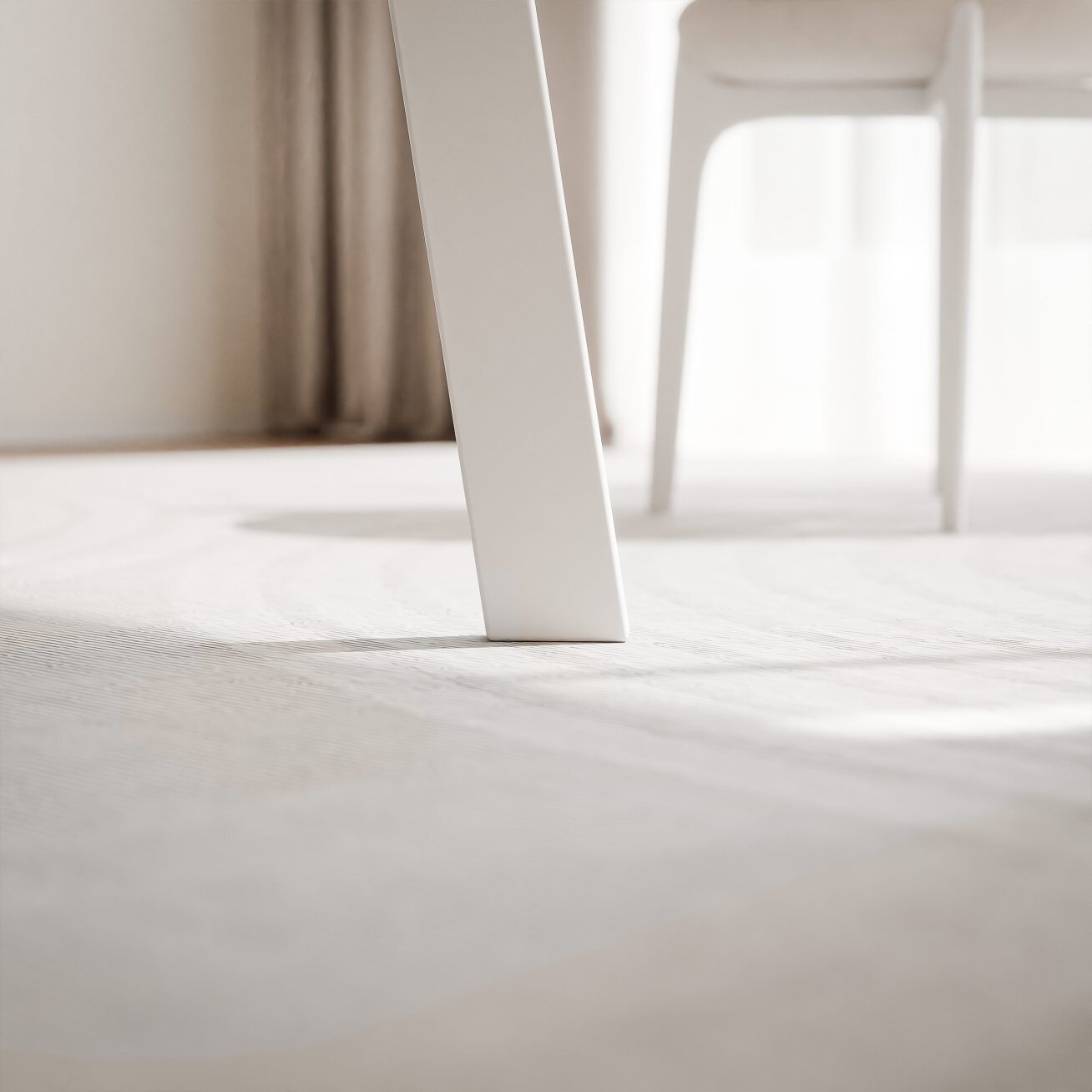 Išskleidžiamas valgomojo stalas SANELLO Spalvos: Balta / arktinė balta, Plotis: 140 cm 3 Išskleidžiamas valgomojo stalas SANELLO Spalvos: Balta / arktinė balta, Plotis: 140 cm 3