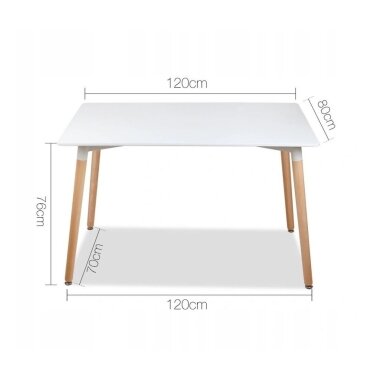Stalas Milano 120 White