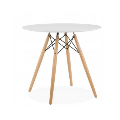 Stalas Oval 80 White