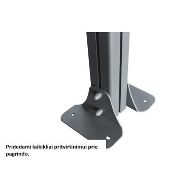 Stoginė automobiliams MONTANA 3,1x4,3m Cold Grey