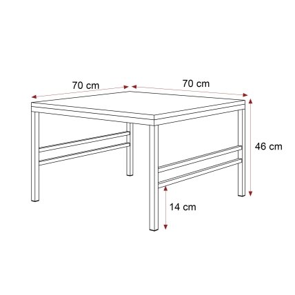 Kavos staliukas FORMA 70 cm baltas blizgus Spalvos: Balta / balta blizgi 4 Kavos staliukas FORMA 70 cm baltas blizgus Spalvos: Balta / balta blizgi 4