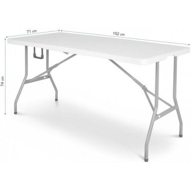 Sulankstomas stalas 152 cm