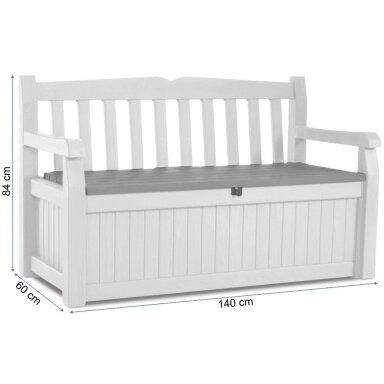 Suolas/skrynia EDEN GARDEN BENCH 265 L brown beige