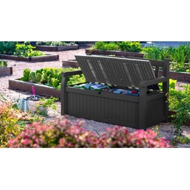Suolas/skrynia EDEN GARDEN BENCH 265L Graphite