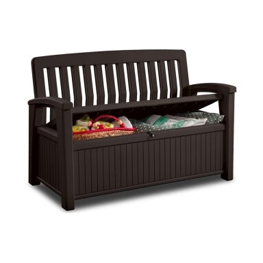 Suolas/skrynia PATIO BENCH 227 L brown