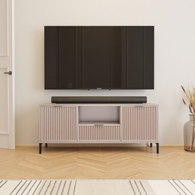 TV spintelė Wave 135 cm su stalčiais Spalva: Kašmyras