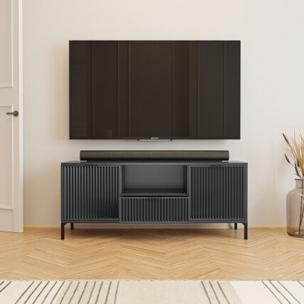 TV spintelė Wave 135 cm su stalčiais Spalvos: Greenstone (žalia)