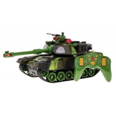 Tankas 1:18 WAR R/C 2,4 GHz Žalias