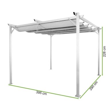 Terasos Pergola SPINT 3x4 Anthracite/White - AVRAHOME