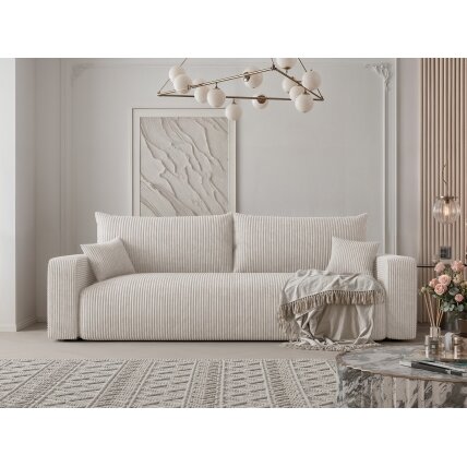 Trivietė sofa su miego funkcija PIANO Spalvos: Poso 100 (Kreminė) Trivietė sofa su miego funkcija PIANO Spalvos: Poso 100 (Kreminė)