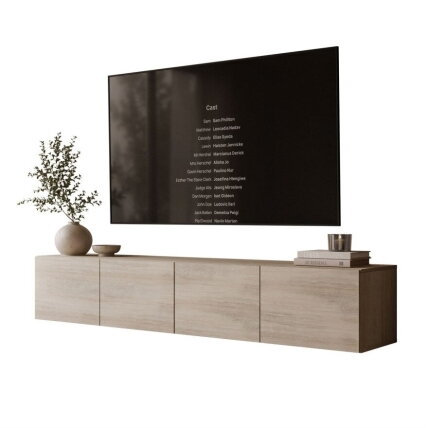 TV spintelė COLGANTE200, travertino spalvos