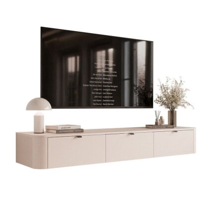 TV spintelė SAGE180, kašmyro spalvos, su juodomis rankenėlėmis TV spintelė SAGE180, kašmyro spalvos, su juodomis rankenėlėmis