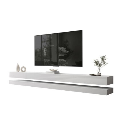TV spintelė SKY280, baltos, juodos, ąžuolo spalvos ir su LED apšvietimu TV spintelė SKY280, baltos, juodos, ąžuolo spalvos ir su LED apšvietimu