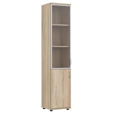 Uždara biuro spinta su vitrina S21 Sonoma